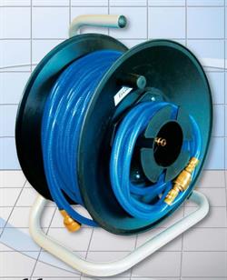 Tromle med 20 m trykluftslange