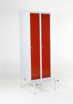 SWED 2 Blå/Grå, skab 2dørs