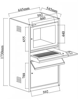 Computerskab, usamlet