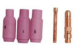 Tig dysesæt 1,6 mm 5 stk.