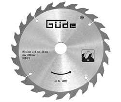 Træsavklinge HM 165x20x24T