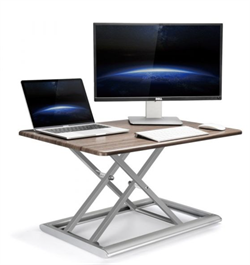 WERGON - Vincent - Justerbar Ergonomisk hæve/sænke møbel til bord/arbejdsplads - Mørk brun