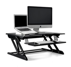 WERGON - Winston - Justerbar Ergonomisk hæve/sænke møbel til bord/arbejdsplads - Sort