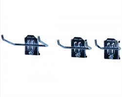 Vinklet studskrog 50x40 mm, 3 stk