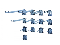 Dobbeltkrog 55x25 mm, 3 stk