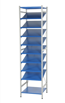 Hyldesæt 7; 8 hjørnehylder 500 mm dybe