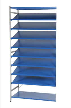Hyldesæt 6; 8 hjørnehylder 1000mm forlængelse