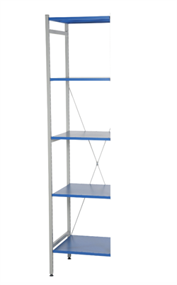 Hyldesæt 4; 5 hylder 500 mm udtræk