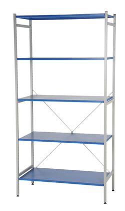 Hyldesæt 1; 5 hylder 1000 mm dybe