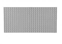 Om. værktøjspanel 666x480 mm Grå