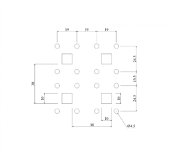 Om. værktøjspanel 666x480 mm Grå