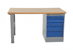 Bord med 5 skuffer. 2000 bestyrelse