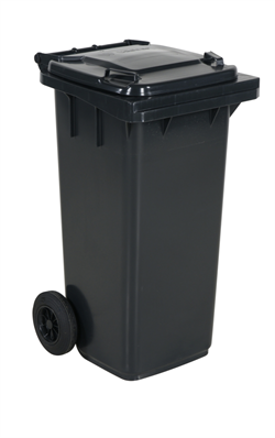 Affaldsspand 120 L, gråt låg