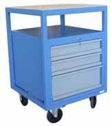 Mobilt skuffekabinet med bordplade