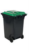 Affaldsbeholder 360 L, grønt låg
