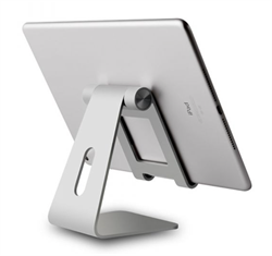 WERGON - Alba - iPhone / Smartphone / Tablet - Aluminium Foldbar Design holder 7-10" - Sølv